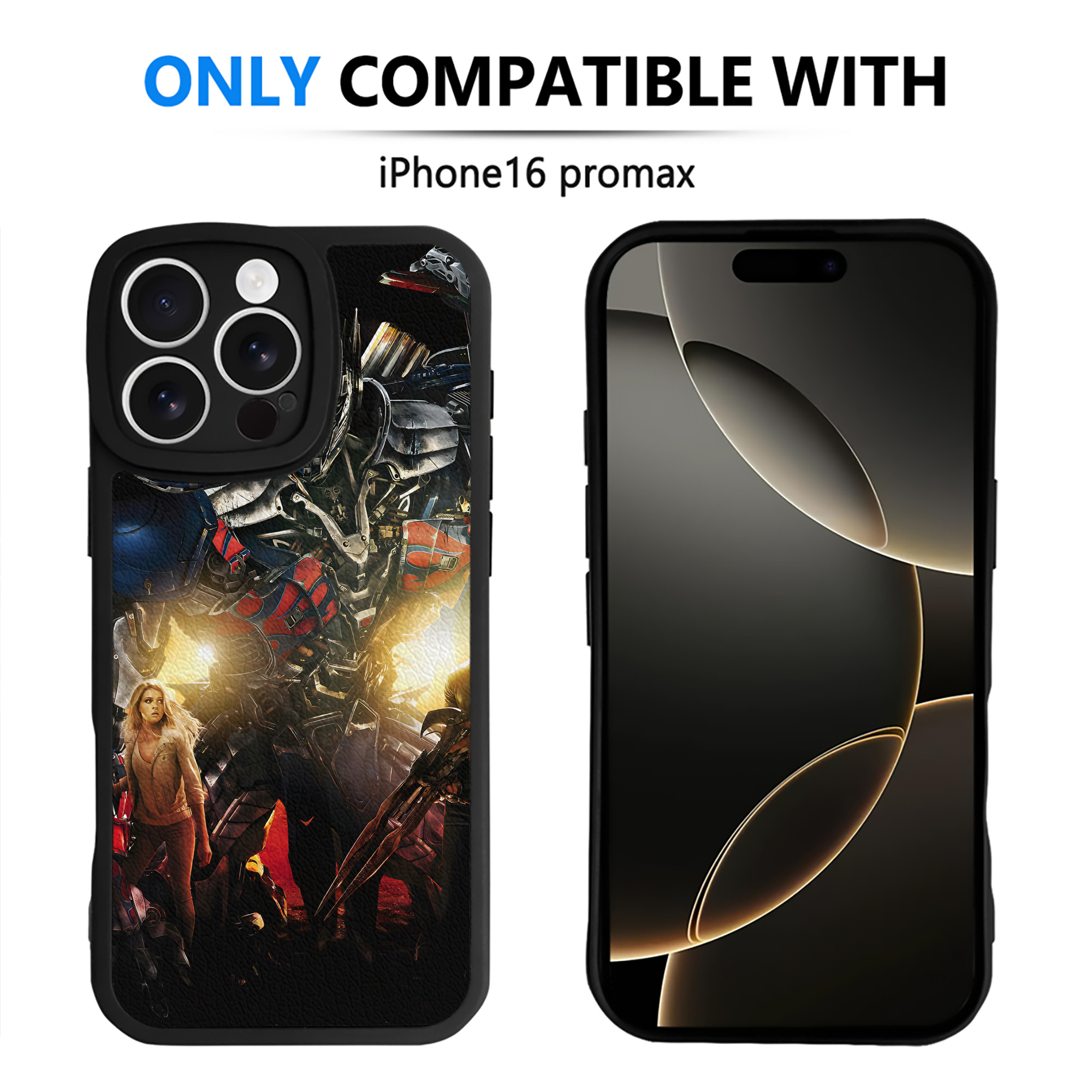 （画像用） Transformers トランスフォーマー 【iPhone 16シリーズ対応】シリコンスマホケース（レザー調） 材質：シリコン